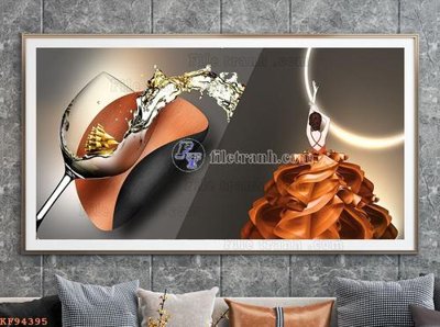 Chi tiết file tranh tráng gương File tranh hiện đại pha lê gương KF94395 (ảnh gốc)