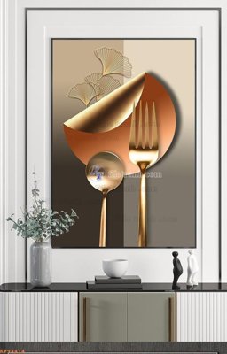 File gốc File tranh hiện đại pha lê gương KF94414 (vector) cho in ấn