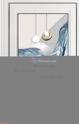 Ảnh gốc File tranh hiện đại pha lê gương KF94432 (độ nét cao) in tráng gương