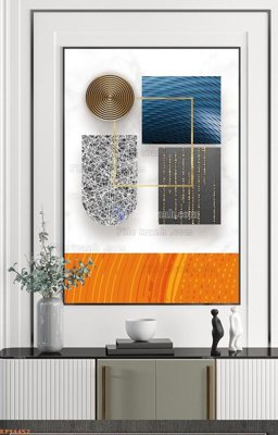 File gốc File tranh hiện đại pha lê gương KF94452 (phong cách) châu Âu