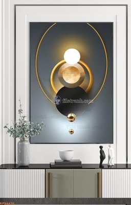 File in trần File tranh hiện đại pha lê gương KF94476 (bản gốc) đại dương