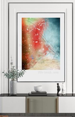 File tranh gốc File tranh hiện đại pha lê gương KF94490 (bản quyền) Filetranh.com