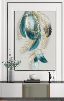 File in lụa File tranh hiện đại pha lê gương KF94512 (phong cảnh) File tranh hiện đại pha lê gương KF94512