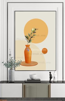 File tranh PSD File tranh hiện đại pha lê gương KF94543 chất lượng cao