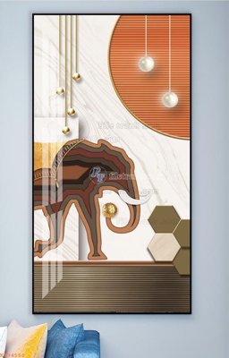 File gốc in mica File tranh hiện đại pha lê gương KF94562 chất lượng