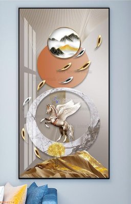 Tệp tin gốc File tranh hiện đại pha lê gương KF94574 (chất lượng) File tranh hiện đại pha lê gương KF94574