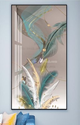 File tranh File tranh hiện đại pha lê gương KF94593 (gốc) chủ đề động vật