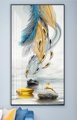 File ảnh File tranh hiện đại pha lê gương KF94594 (gốc) in decal dán tường