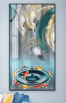 File ảnh File tranh hiện đại pha lê gương KF94596 (gốc) cho trang trí nội thất