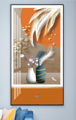 Download file gốc File tranh hiện đại pha lê gương KF94598 (in lụa) nghệ thuật