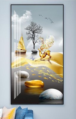 File gốc File tranh hiện đại pha lê gương KF94605 (Filetranh.com) File tranh hiện đại pha lê gương KF94605