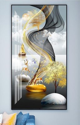 File in ấn File tranh hiện đại pha lê gương KF94606 (bản gốc) từ file gốc