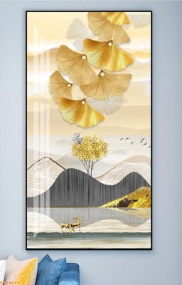 File gốc File tranh hiện đại pha lê gương KF94663 (in lụa) hoa văn cổ điển