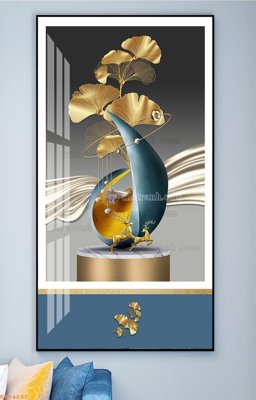 File gốc File tranh hiện đại pha lê gương KF94691 (PNG) nền trong suốt