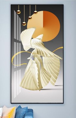 File gốc File tranh hiện đại pha lê gương KF94698 (in mica) làm quà tặng