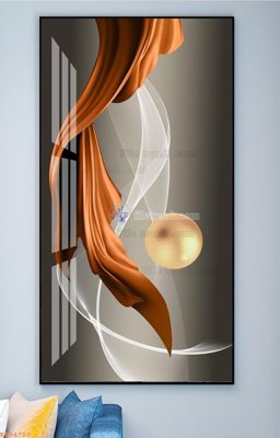 Ảnh gốc file in lụa File tranh hiện đại pha lê gương KF94703 chi tiết