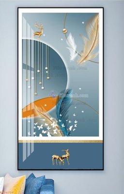 Tải file gốc File tranh hiện đại pha lê gương KF94709 (bản PSD) gốc