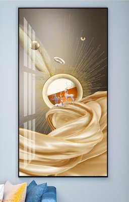 File tranh File tranh hiện đại pha lê gương KF94715 (bản gốc) treo phòng ăn