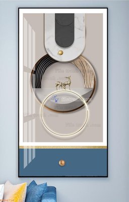 File in mica File tranh hiện đại pha lê gương KF94718 (bản gốc) siêu trong