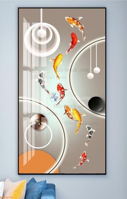 Cung cấp file tranh gốc File tranh hiện đại pha lê gương KF94742 độc quyền