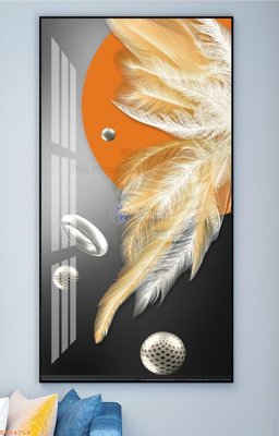 File ảnh File tranh hiện đại pha lê gương KF94752 (gốc) cho trang trí nhà hàng