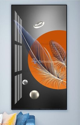 File gốc File tranh hiện đại pha lê gương KF94756 (in lụa) cao cấp