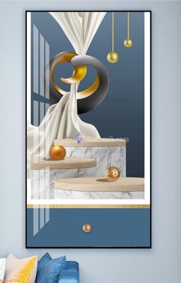 File PSD File tranh hiện đại pha lê gương KF94775 (gốc) cho in quảng cáo