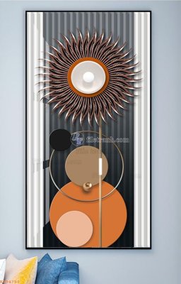 File PSD File tranh hiện đại pha lê gương KF94781 (bản gốc) dễ dàng edit