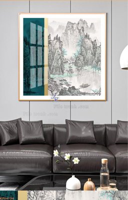 Tải file gốc File tranh hiện đại pha lê gương KF94794 dùng cho in ấn