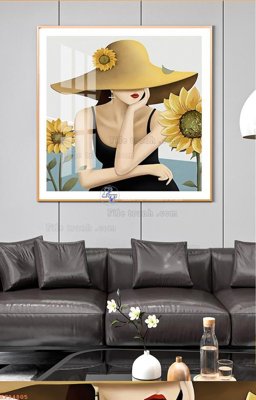 File tranh File tranh hiện đại pha lê gương KF94805 (gốc) in backlit film