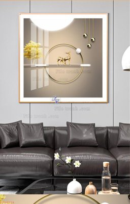 File PSD File tranh hiện đại pha lê gương KF94814 (bản gốc) cho nhà in