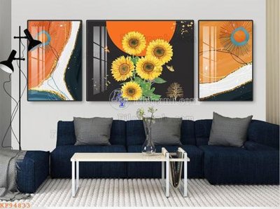 File gốc File tranh hiện đại pha lê gương KF94833 (trang trí) phòng làm việc