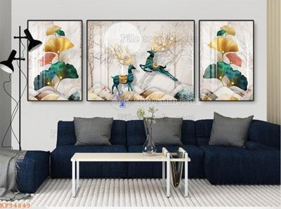 File gốc File tranh hiện đại pha lê gương KF94849 (trang trí) phòng trẻ em