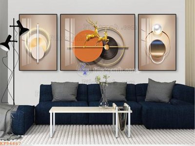 File in ấn File tranh hiện đại pha lê gương KF94867 (bản gốc) sắc nét