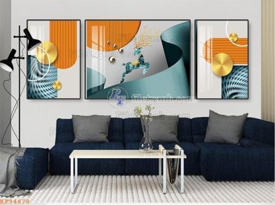 Download file File tranh hiện đại pha lê gương KF94878 (gốc) in mica cao cấp