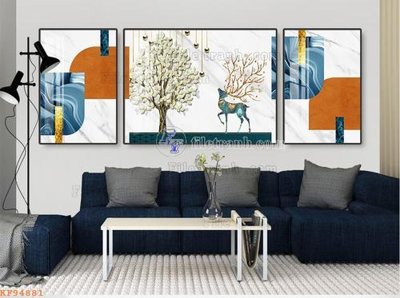 File ảnh File tranh hiện đại pha lê gương KF94881 (gốc) cho trang trí nhà hàng