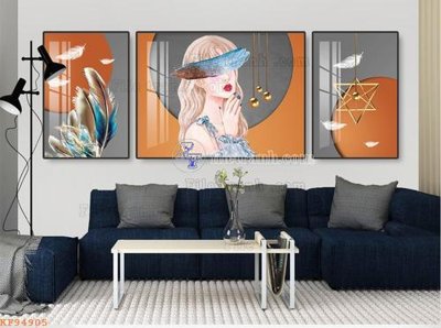 Tệp tin gốc File tranh hiện đại pha lê gương KF94905 (dùng cho in ấn) chuyên nghiệp