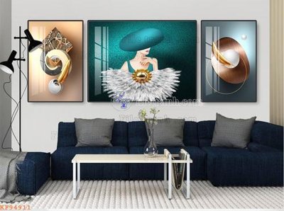 File PSD File tranh hiện đại pha lê gương KF94911 (gốc) cho in quảng cáo