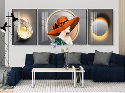 File gốc File tranh hiện đại pha lê gương KF94924 (AI/EPS) cho in ấn