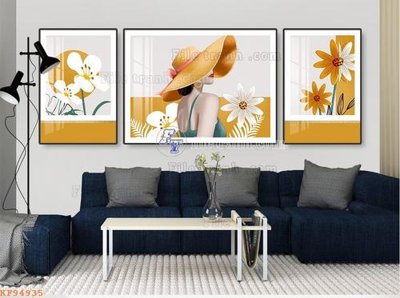 File gốc File tranh hiện đại pha lê gương KF94935 (trang trí) phòng làm việc