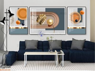 Download file gốc File tranh hiện đại pha lê gương KF94938 (in mica) trang trí