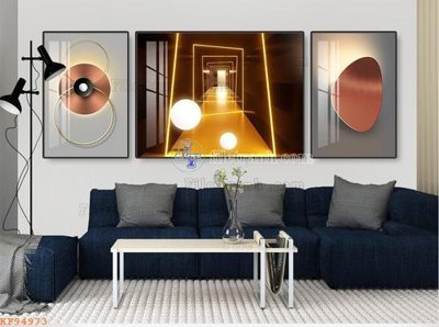 File gốc File tranh hiện đại pha lê gương KF94973 (trang trí) cho phòng khách