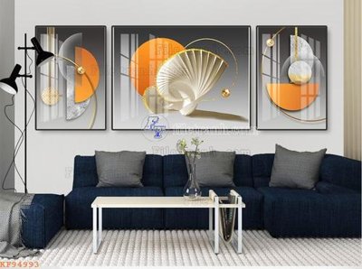 Ảnh gốc File tranh hiện đại pha lê gương KF94993 (nét căng) in mica