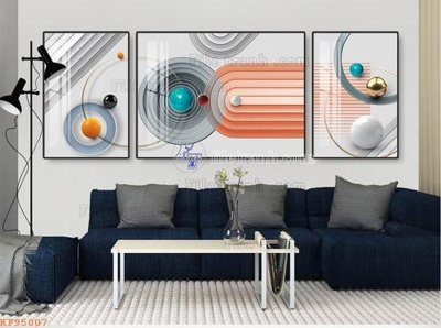 File gốc File tranh hiện đại pha lê gương KF95007 (in lụa) chi tiết cao