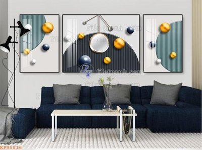 File tranh trang trí File tranh hiện đại pha lê gương KF95016 (tải file gốc)