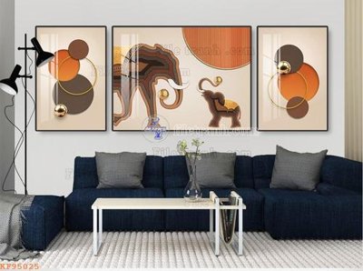 File tranh gốc File tranh hiện đại pha lê gương KF95025 (sắc nét từng chi tiết)