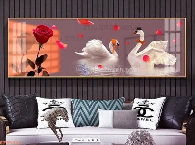 File gốc File tranh hiện đại pha lê gương KF95035 (in mica) làm bảng hiệu