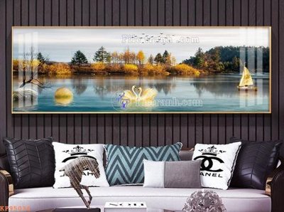 File ảnh File tranh hiện đại pha lê gương KF95036 (gốc) cho trang trí nội thất