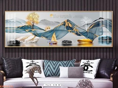 File ảnh File tranh hiện đại pha lê gương KF95074 (gốc) in standee