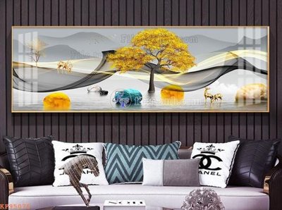 File tranh in tráng gương File tranh hiện đại pha lê gương KF95075 (siêu nét)